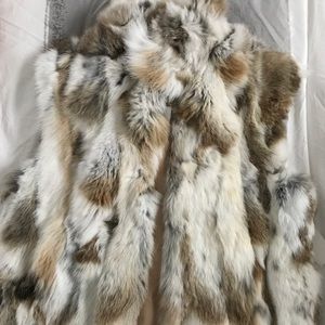Adrienne Landau Rabbit Fur Vest size medium